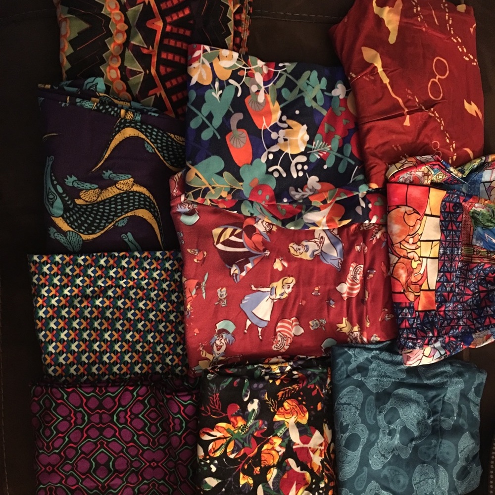 10 pairs of leggings, GUC-BNWOT, 7 are LuLaRoe!